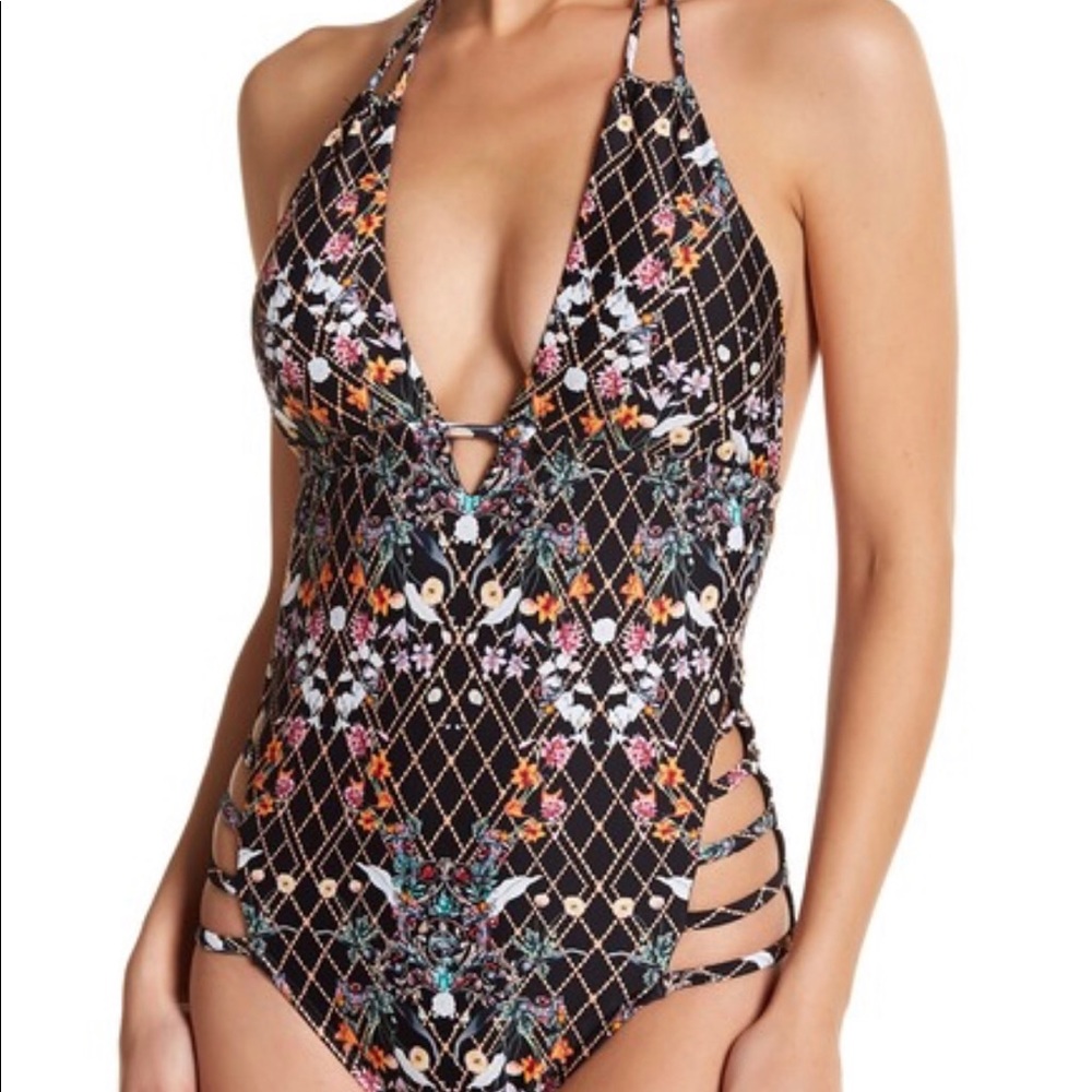 Rachel Roy halter top one piece chic Large NWT’s - Picture 1 of 7